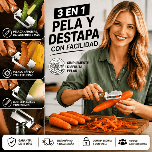Prepara Tus Comidas Más Rápido Mon Este Pelador 3 En 1