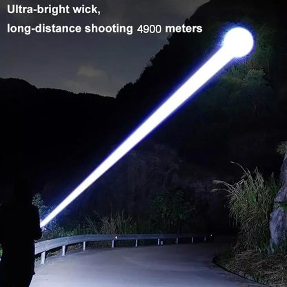 Linterna LED Recargable de Alta Potencia con Zoom